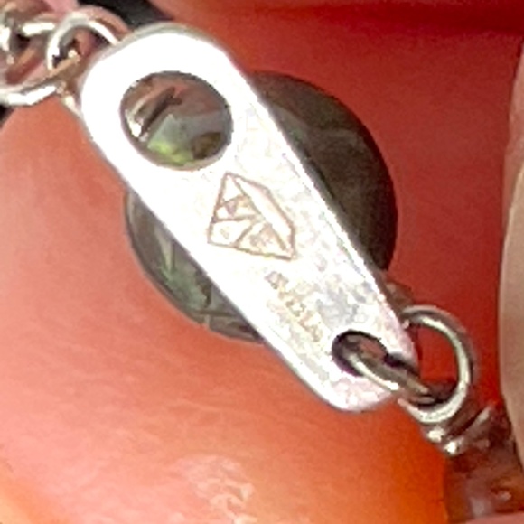 925 Sterling India BB Multi Color Tourmaline Long Necklace - Picture 10 of 14